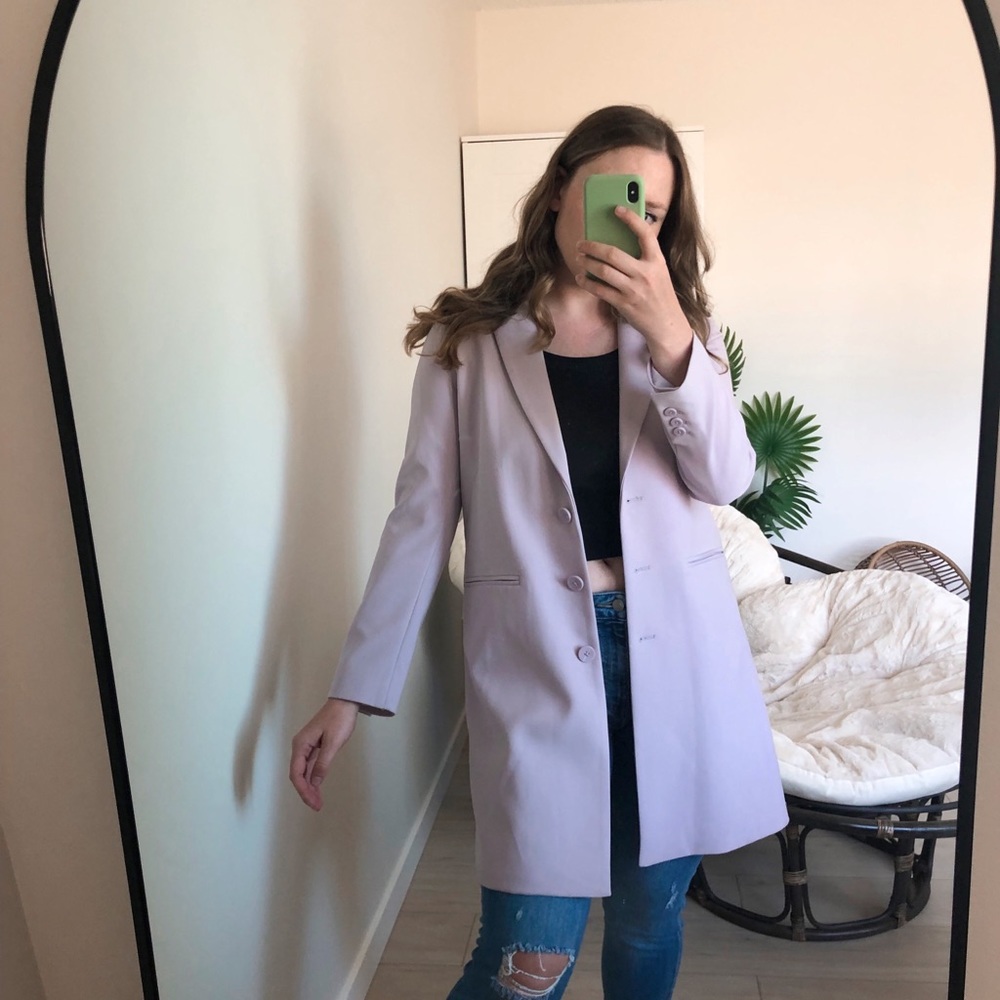 SOIA & KYO BARTHA LAVENDER COAT